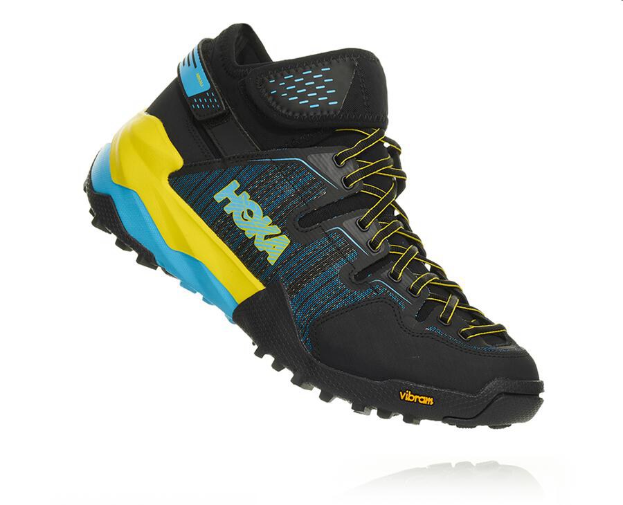 Hoka One One Trailsko Herre - Arkali - Sort/Blå - 914057VLJ